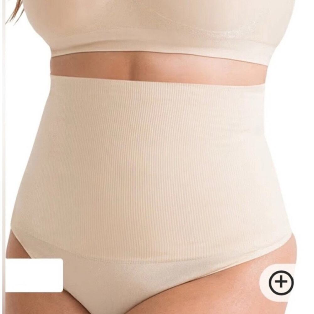 Brand New Shapermint Women Size Medium White Everyday Shaper High Waisted Thong